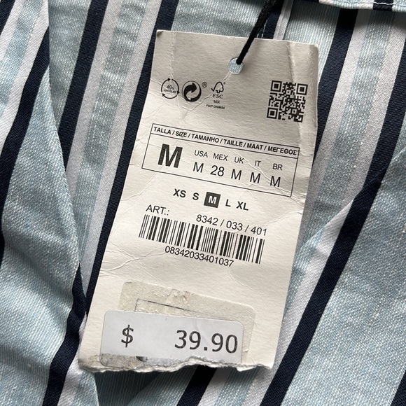 Zara Linen Blend Top - Picture 7 of 12